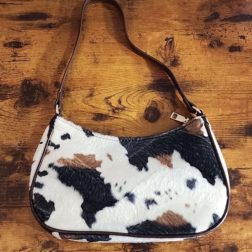 1pc Novachic Autumn/winter Suede, Short Plush CowPrint Pattern, Cute Cherry FP - Picture 3 of 6
